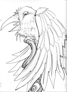 crow sketch 1